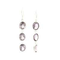 10.05 Ct Amethyst 925 Sterling Silver Earrings