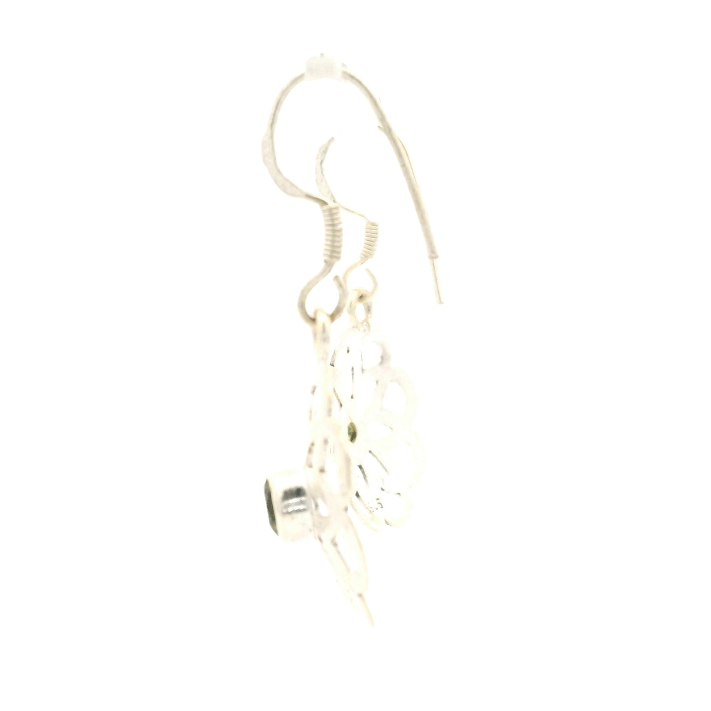 2.84 Ct Peridot 925 Sterling Silver Earrings