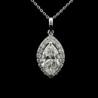 2.37 Carats Lab Grown Diamond 14K Gold Pendant