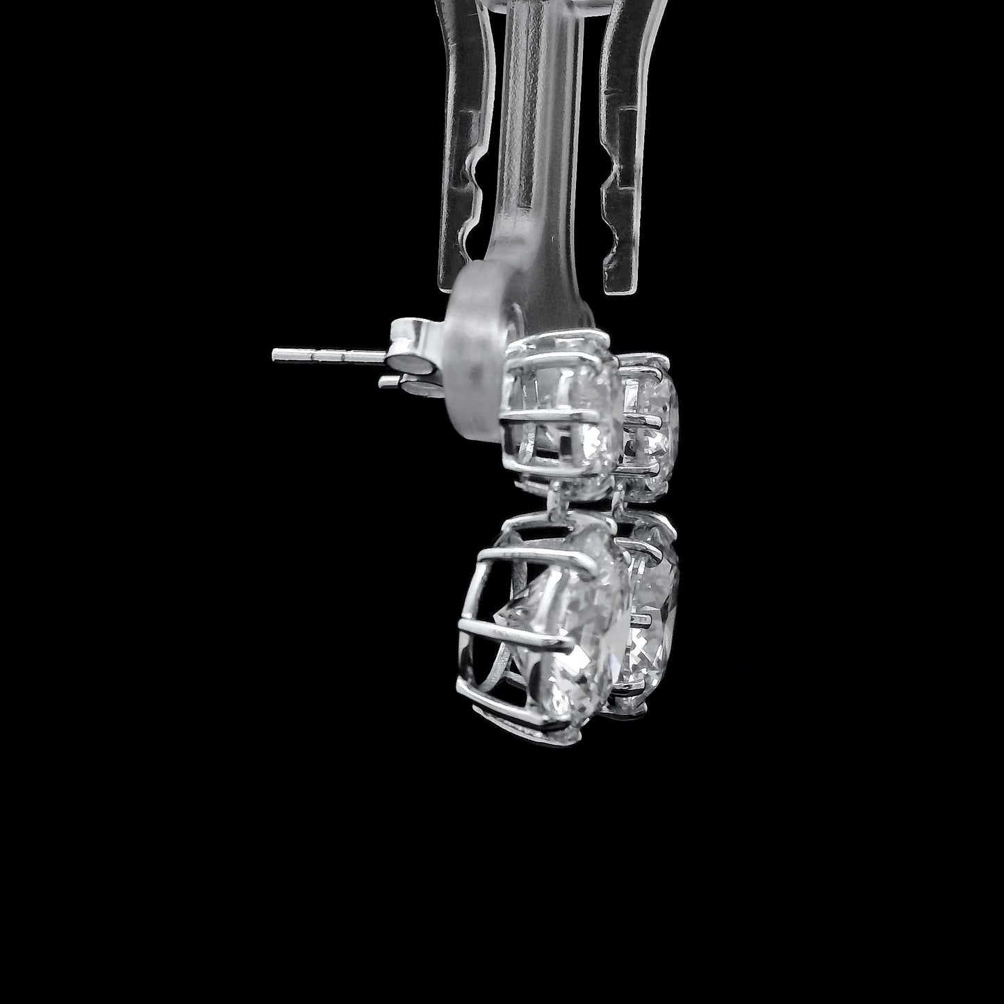 8.32 Ct Round Lab Grown Diamond 14K Gold Earrings