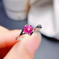 Pink Topaz 925 Sterling Silver Ring