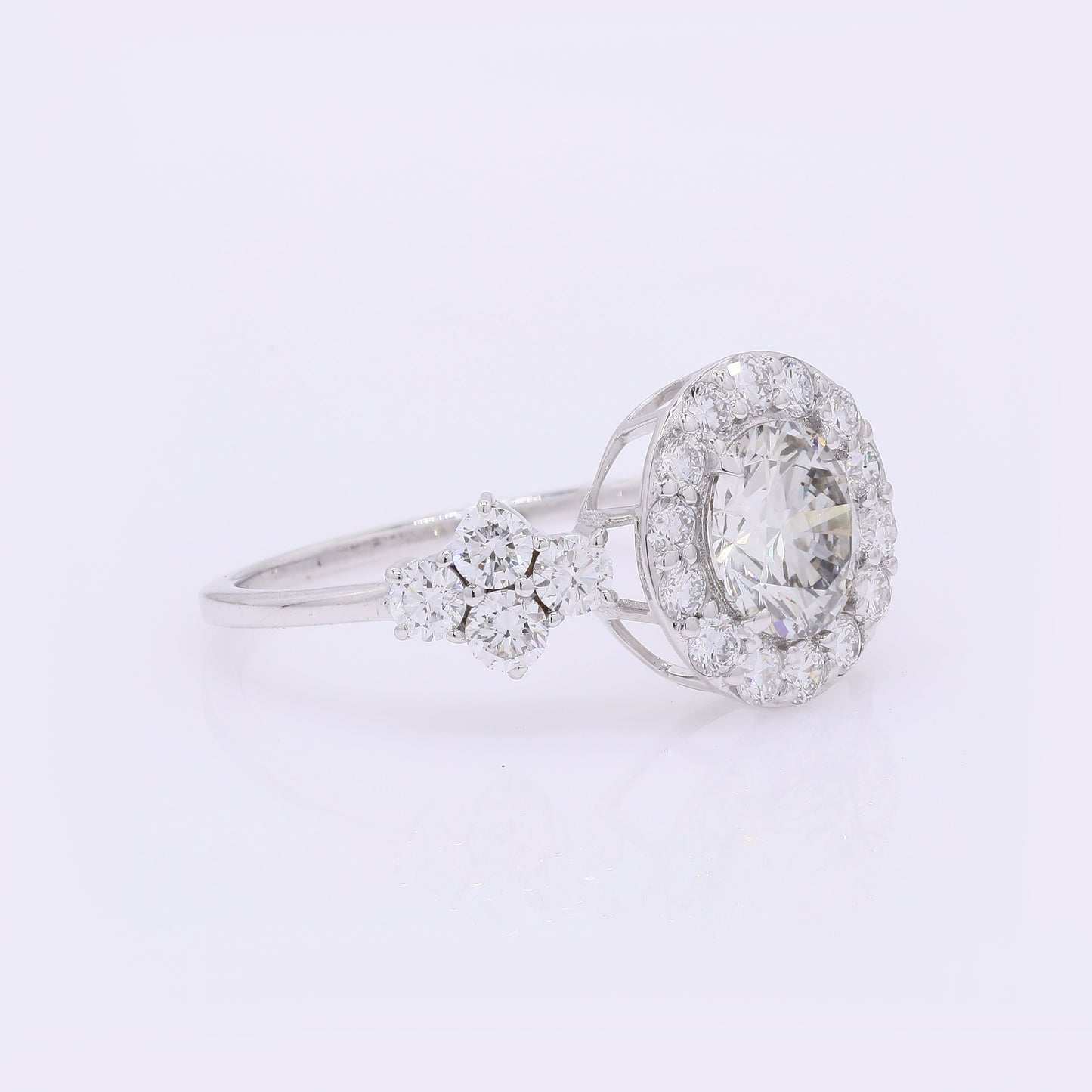 2.05 Carats Lab Grown Diamond 14K Gold Ring