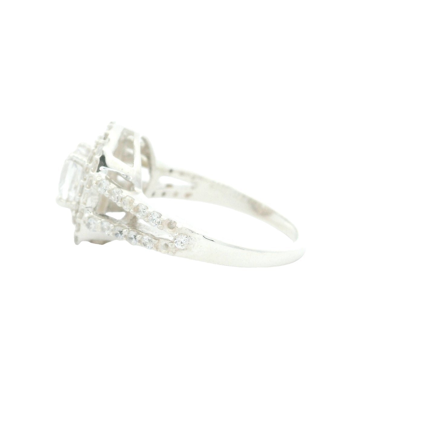 7.38 Ct Cubic Zirconia 925 Sterling Silver Ring