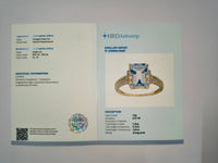 2.69 Ct Octagon Natural Aquamarine 14K Gold Ring