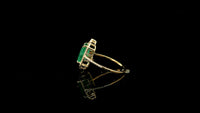 2.37 Ct Octagon Natural Emerald 14K Gold Ring