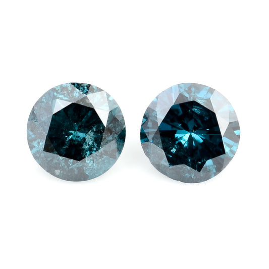 0.62 Blue Diamond Round Loose Gemstone