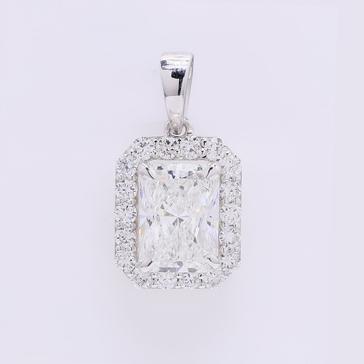 2.35 Carats Lab Grown Diamond 14K Gold Pendant