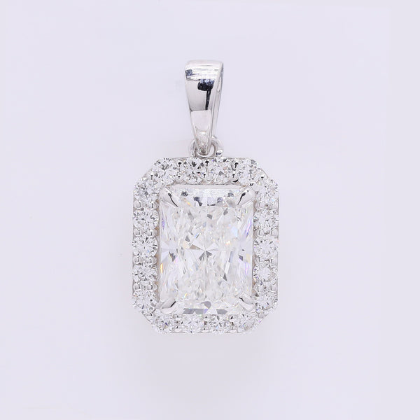 2.35 Carats Lab Grown Diamond 14K Gold Pendant