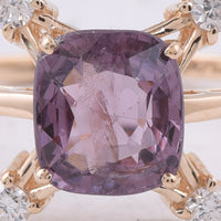 2.34 Ct Cushion Natural Spinel 14K Gold Ring