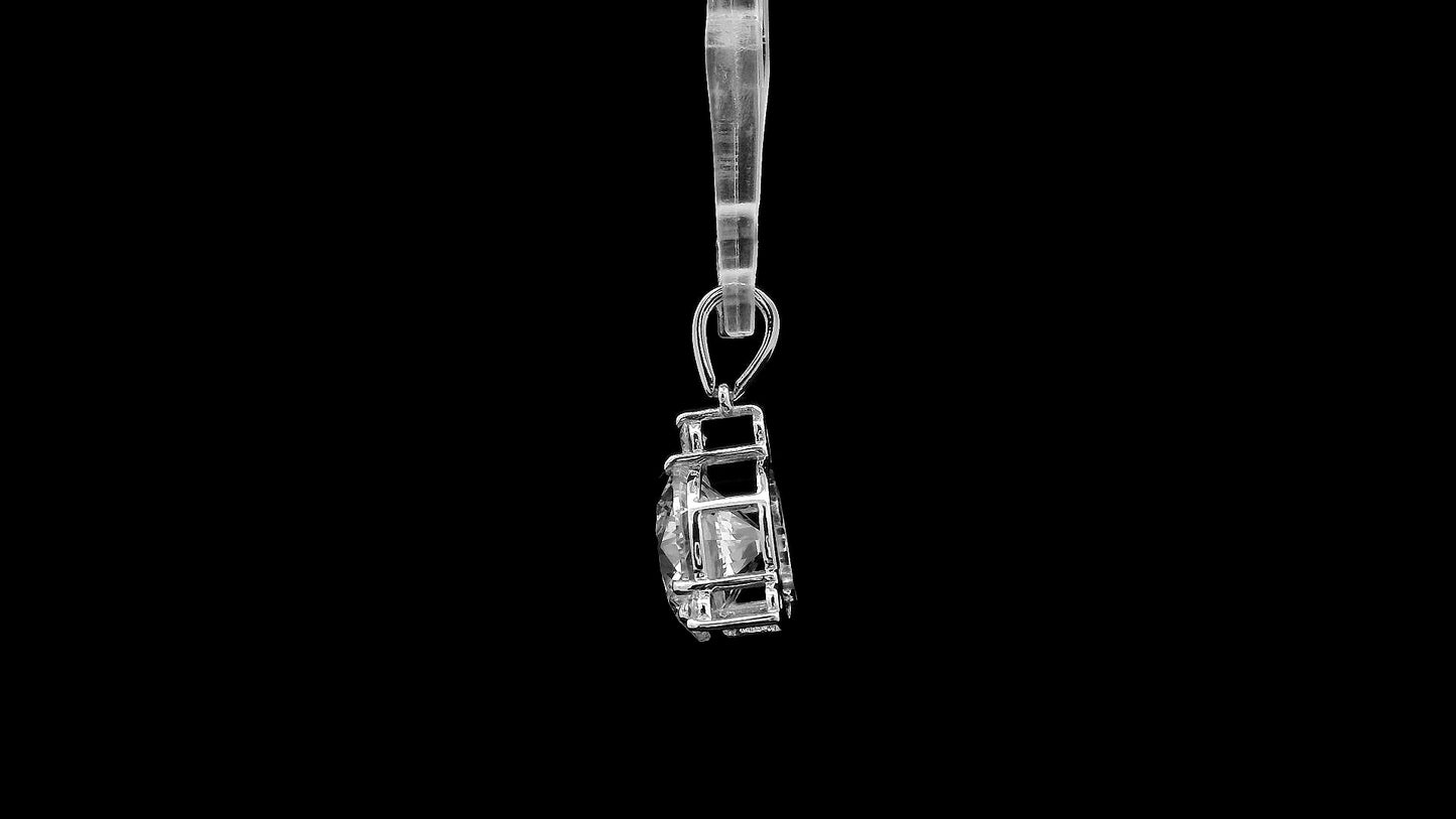 3.34 Ct Round Lab Grown Diamond 14K Gold Pendant