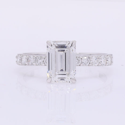 2.31 Carats Lab Grown Diamond 14K Gold Ring