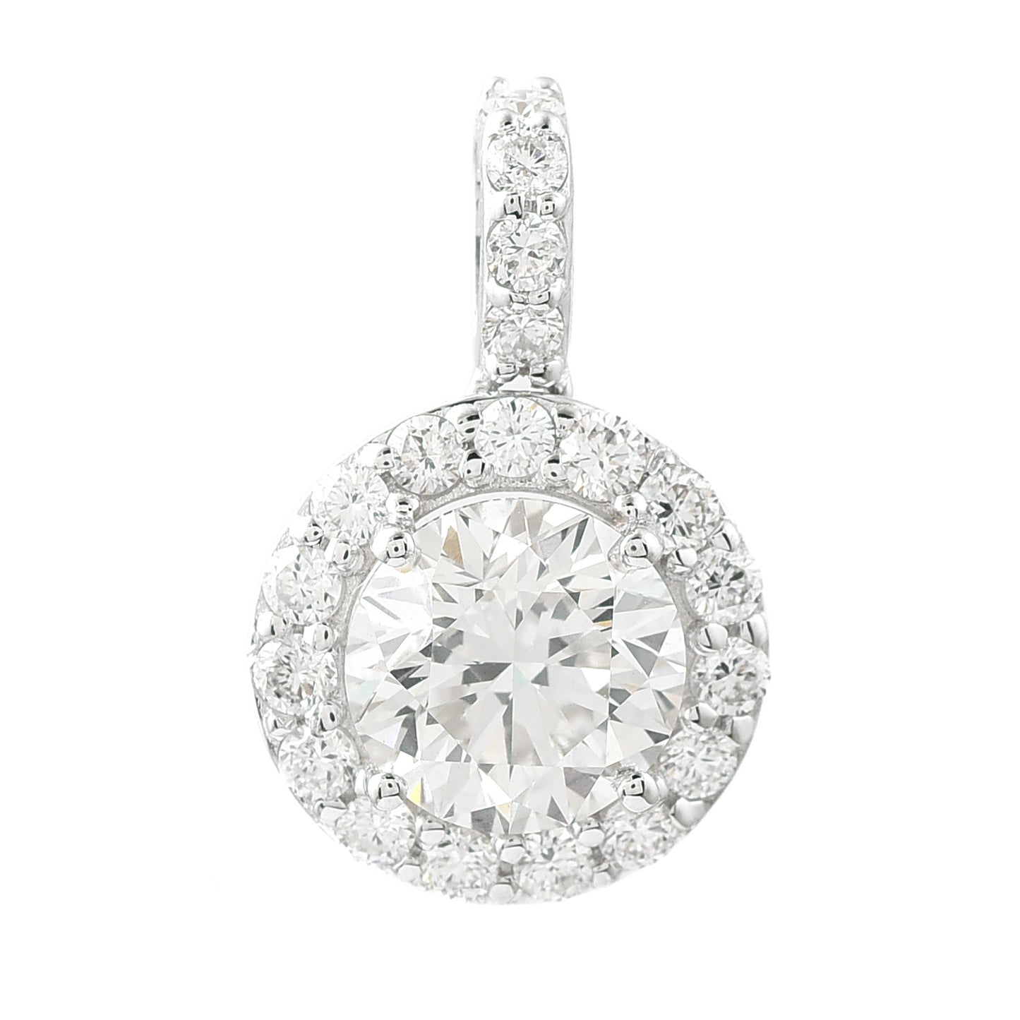 1.95 Carats Lab Grown Diamond 14K Gold Pendant