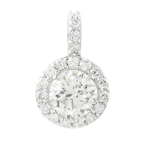1.95 Carats Lab Grown Diamond 14K Gold Pendant