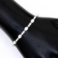 3.58 Carats Lab Grown Diamond 14K Gold Bracelet