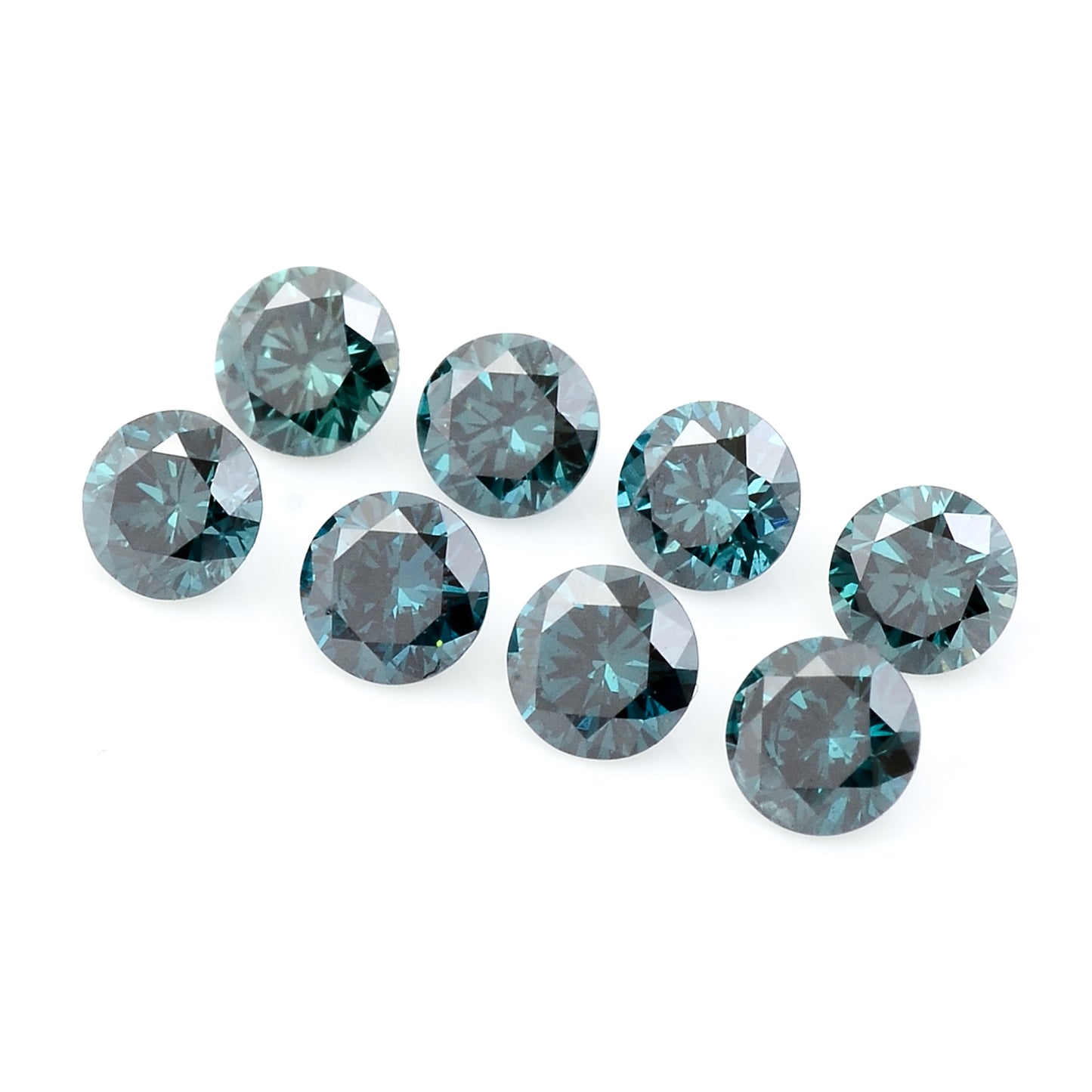 0.71 Blue Diamond Round Loose Gemstone