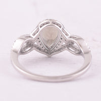 1.54 Ct Pear Mixed Cut Natural Tourmaline 950 Platinum Ring