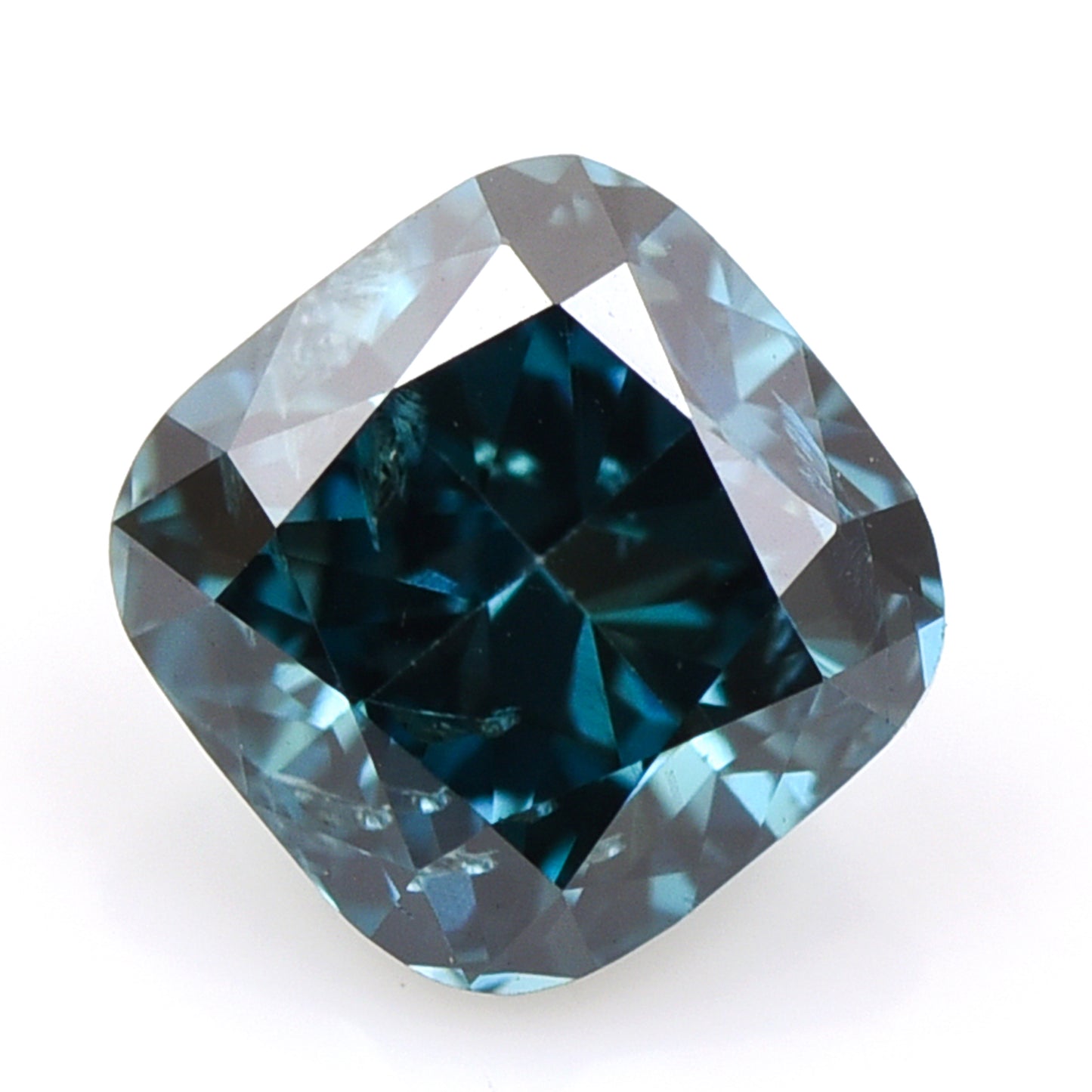 0.32 Blue Diamond Cushion Loose Diamond