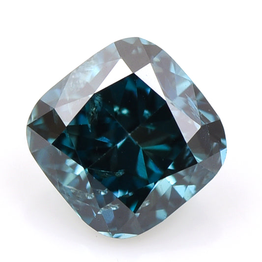 0.32 Blue Diamond Cushion Loose Diamond