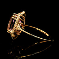 6.08 Ct Cushion Kunzite 14K Gold Ring