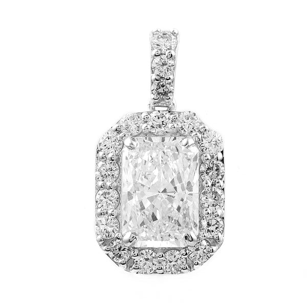 2.52 Carats Lab Grown Diamond 14K Gold Pendant