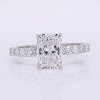 2.38 Carats Lab Grown Diamond 950 Platinum Ring