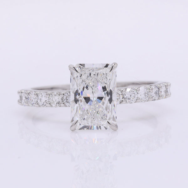 2.38 Carats Lab Grown Diamond 950 Platinum Ring