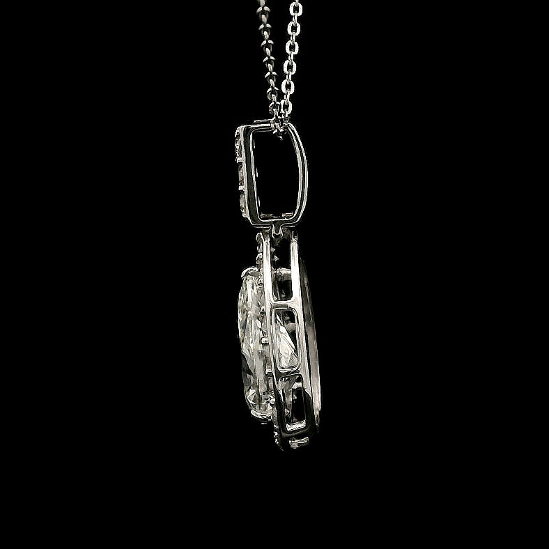 2.26 Carats Lab Grown Diamond 14K Gold Pendant