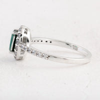 1.62 Ct Oval Green Topaz 925 Sterling Silver Ring