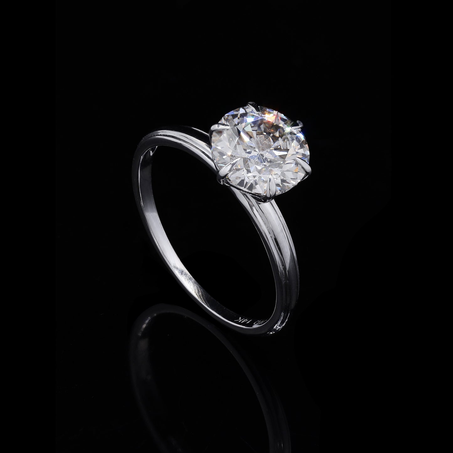2.03 Carats Lab Grown Diamond 14K Gold Ring