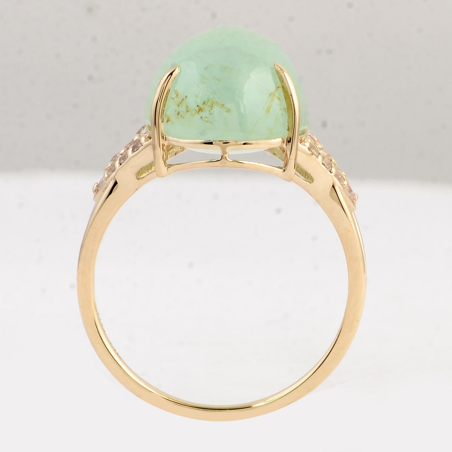 9.30 Ct Oval Emerald 14K Gold Ring