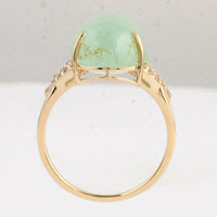 9.30 Ct Oval Emerald 14K Gold Ring