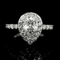 1.96 Carats Lab Grown Diamond 14K Gold Ring