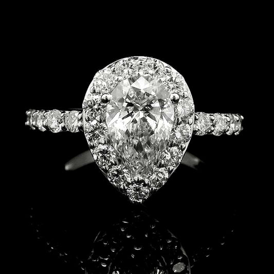 1.96 Carats Lab Grown Diamond 14K Gold Ring