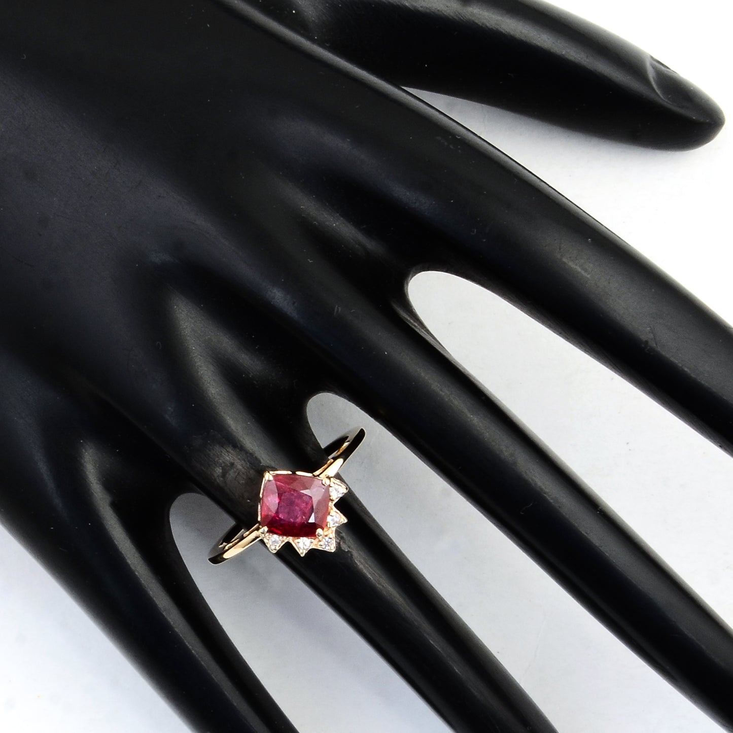 1.16 Ct Square Spinel 14K Gold Ring