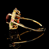 2.32 Ct Oval Tourmaline 14K Gold Ring