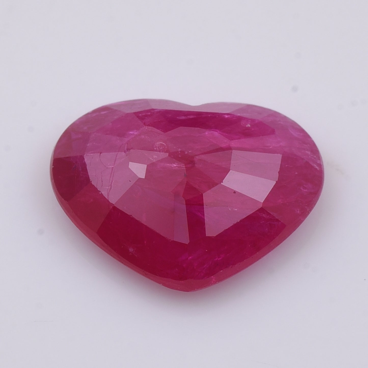 2.56 Natural Corundum Ruby Heart Mixed Cut Gemstone