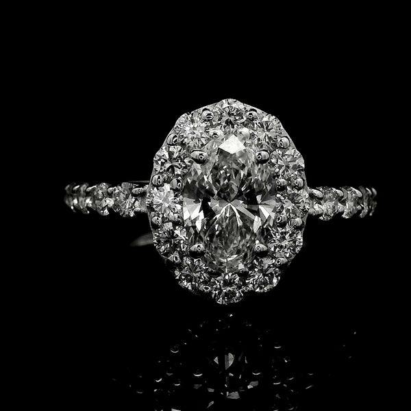 2.10 Carats Lab Grown Diamond 14K Gold Ring