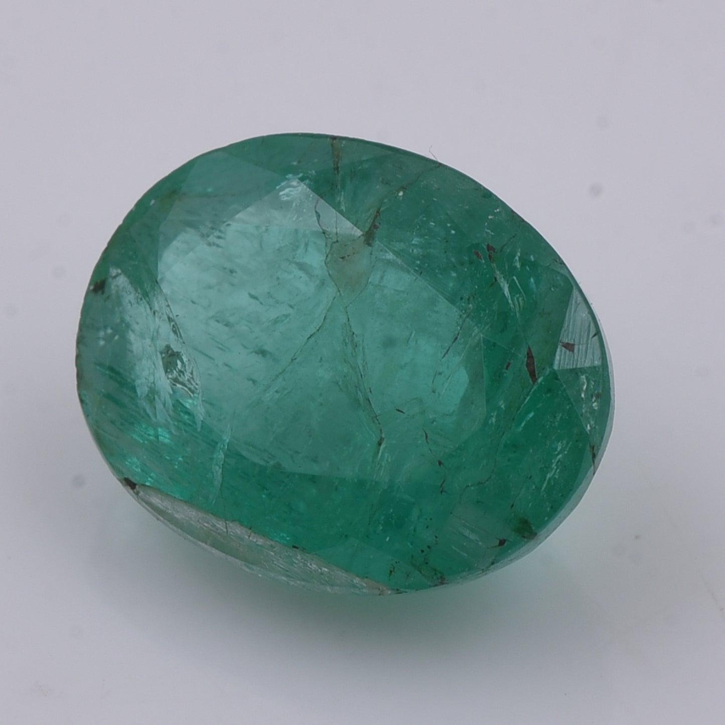 1.94 Natural Beryl Emerald Oval Mixed Cut Gemstone
