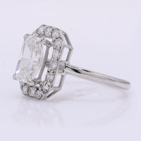 2.27 Carats Lab Grown Diamond 950 Platinum Ring