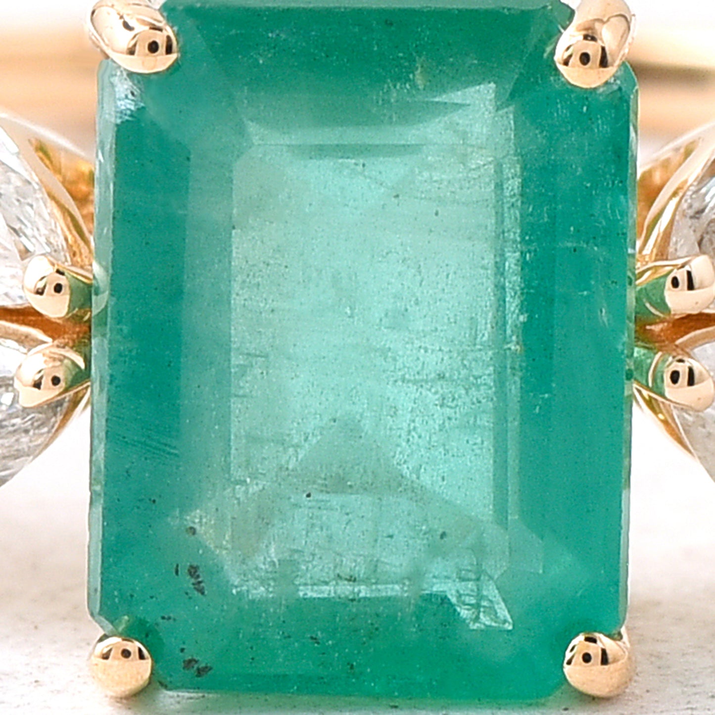 1.95 Ct Octagon Emerald 14K Gold Ring