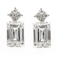 4.32 Carats Lab Grown Diamond 14K Gold Earrings