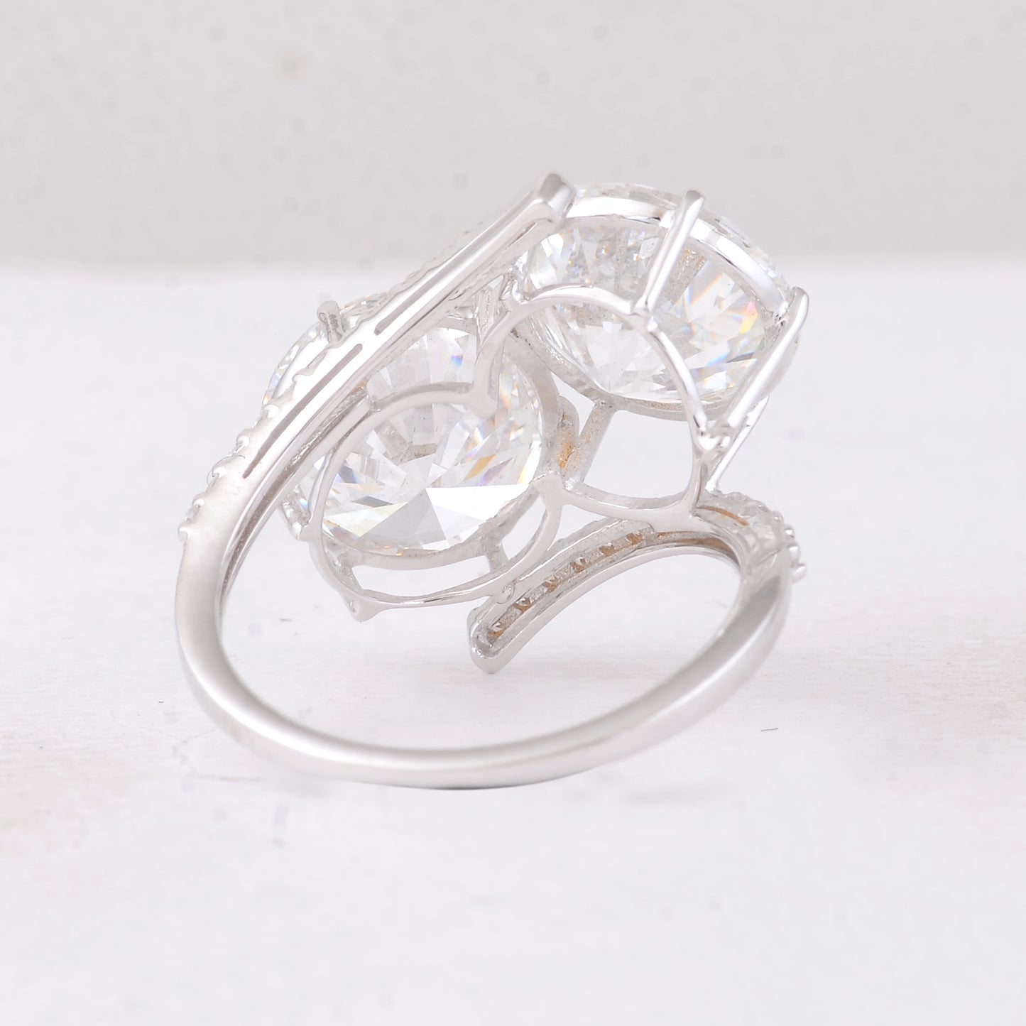 8.37 Carats Lab Grown Diamond 14K Gold Ring