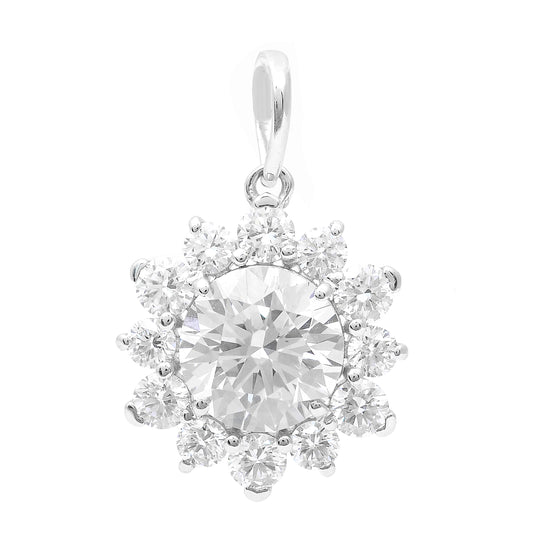 2.27 Carats Lab Grown Diamond 14K Gold Pendant