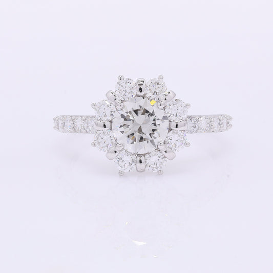 2.03 Carats Lab Grown Diamond 14K Gold Ring