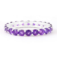 2.75 Ct Round Amethyst 925 Sterling Silver Ring