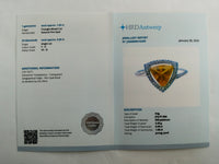 1.09 Ct Triangle Mixed Cut Natural Fire Opal 950 Platinum Ring