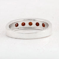 1.72 Ct Round Garnet 925 Sterling Silver Ring