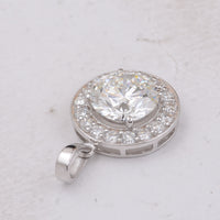 2.42 Carats Lab Grown Diamond 14K Gold Pendant