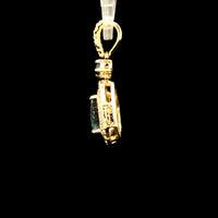 0.89 Ct Pear Sapphire 14K Gold Pendant
