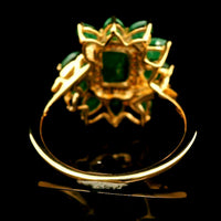 2.05 Ct Octagon Emerald 14K Gold Ring